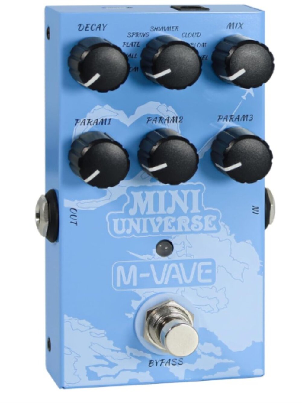 M-VAVE Mini Universe Guitar Pedal Reverb Innovation Unique Sound 9 Reverb Effect - Picture 5 of 5